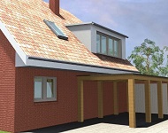 Genehmigungsplanung für eine Dachgaube, Wedel (Schleswig-Holstein), 2015